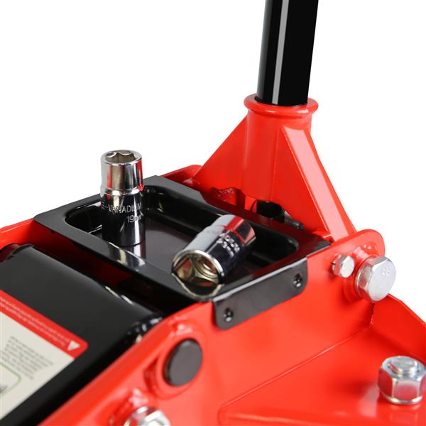 2.5 Ton Low Profile Floor Jack,Steel Racing Floor Jack with Dual PistonsQuick Lift Pump,Hydraulic floor jack  Lifting range 3.5"-19.5"