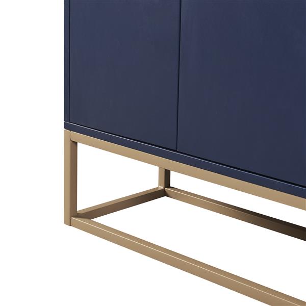 Modern Sideboard Elegant Buffet Cabinet with Large Storage Space for Dining Room, Entryway (Navy)