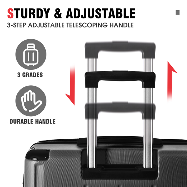 Hardshell Luggage Spinner Suitcase with TSA Lock Lightweight 20'' (Single Luggage)