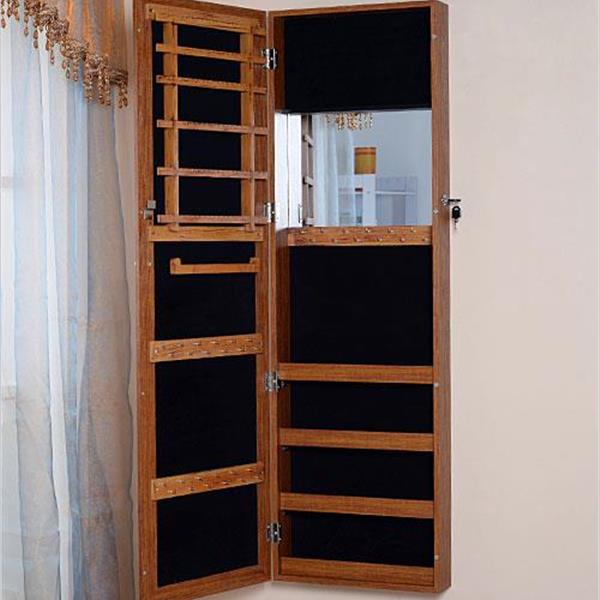 Wall mount and over the door jewelry cabinet mirrored furniture jewelry box mirror cabinet boxes for jewelry