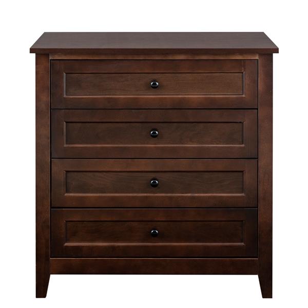 Solid Wood spray-painted drawer dresser bar,buffet tableware cabinet lockers buffet server console table lockers, retro round handle, applicable to the dining room, living room,kitchen corridor,auburn