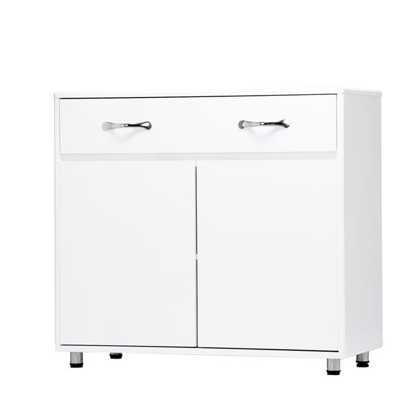 Two door Side Table-White