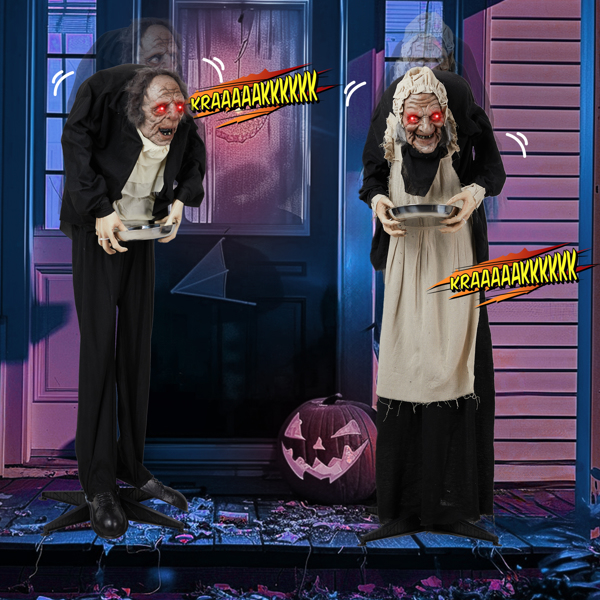 5 FT Maid   Halloween Standing Decoration