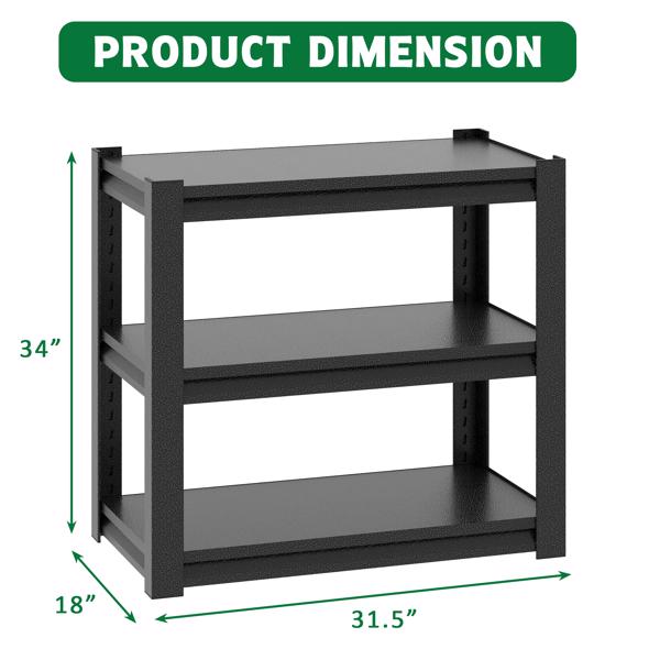 40-50 Gallon Fish Tank Stand - Metal Aquarium Stand, 31.5 "L x 18 "W x 34"H Adjustable Heavy Duty Reptile Tank Stand, Adjustable 3-Tier Fish Tank Rack Shelf for Home Office, Tank Not Included 