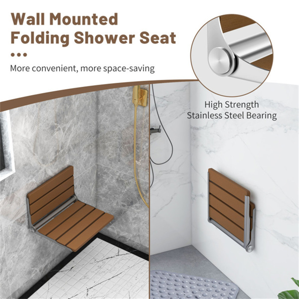 Wall mounted bathroom chair