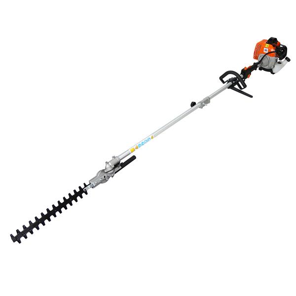 10 in 1 Multi-Functional Trimming Tool, 33CC 2-Cycle Garden Tool System with Gas Pole Saw, Hedge Trimmer, Grass Trimmer, and Brush Cutter EPA Compliant