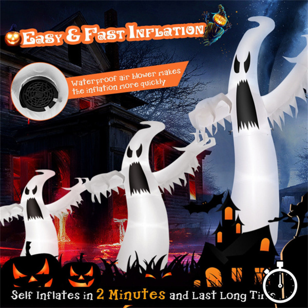 12 Feet Halloween Inflatable Ghost Decoration 