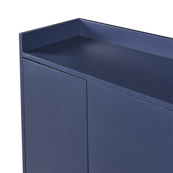 Modern Sideboard Elegant Buffet Cabinet with Large Storage Space for Dining Room, Entryway (Navy)