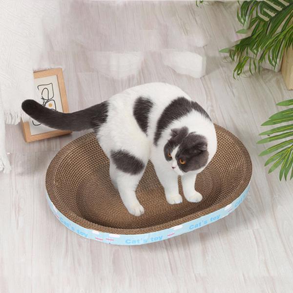 45cm/17.71inch Cat Scratcher Cardboard Lounge Bed Recycle Board for Most Cats UK