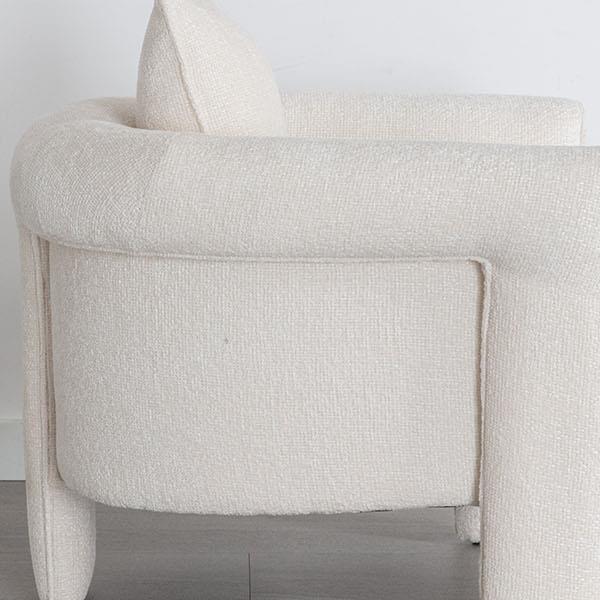 Modern Style Accent Chair Armchair for Living Room, Bedroom, Guest Room,Office, Ivory