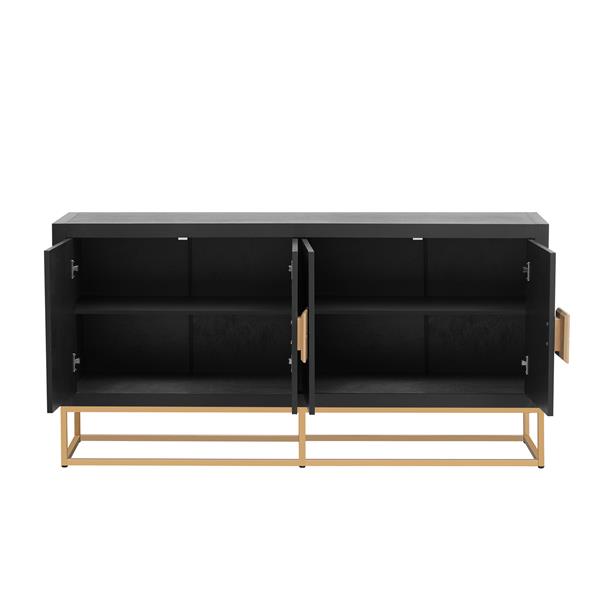 Light Luxury Designed Cabinet with Unique Support Legs and Adjustable Shelves, Suitable for Living Rooms, Corridors, and Study Rooms.