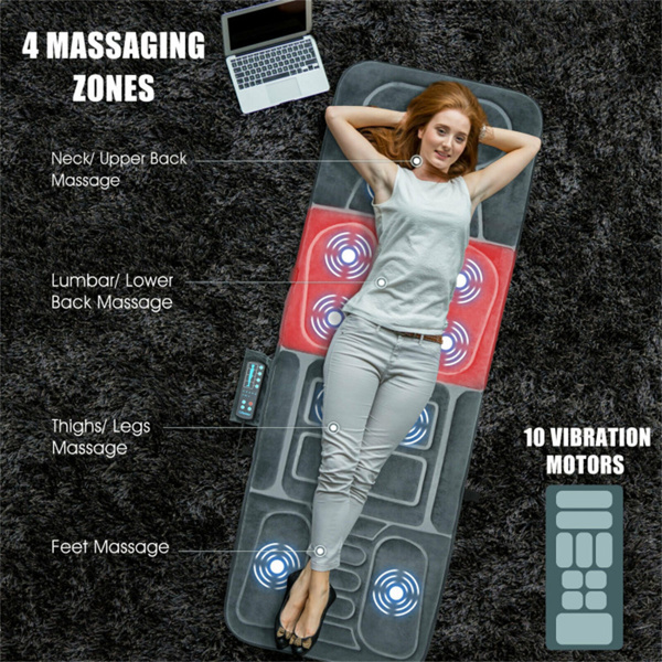 Gray Foldable Massage Mat