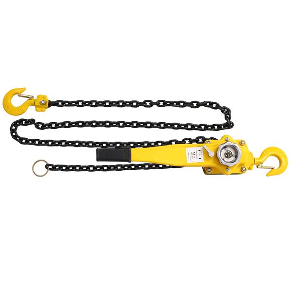 Lever Chain Hoist 1 1/2 Ton 3300LBS Capacity 20 FT Chain Come Along with Heavy Duty Hooks Ratchet Lever Chain Block Hoist Lift Puller