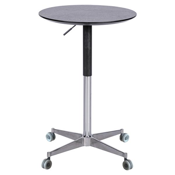 Movable Adjustable Bar Table Pub Table 360 Swivel Counter Bar Height Aluminum Star Base Movable for Stand Desk Bistro Table Dining Room Home Kitchen Table