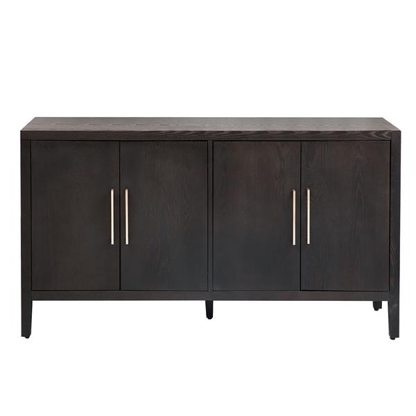 Storage Cabinet Sideboard Wooden Cabinet with 4 Metal handles ,4 Shelves and 4 Doors for Hallway, Entryway, Living room