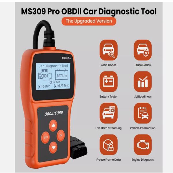 OBD2 Fault Code Reader for Cars Check Engine Light Vehicle Diagnostic Scan Tool