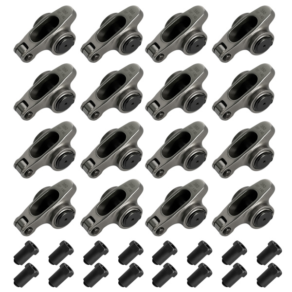 SBC 350 1.60 Ratio 3/8" Self-Aligning Stainless Steel Roller Rocker Arms + Nuts