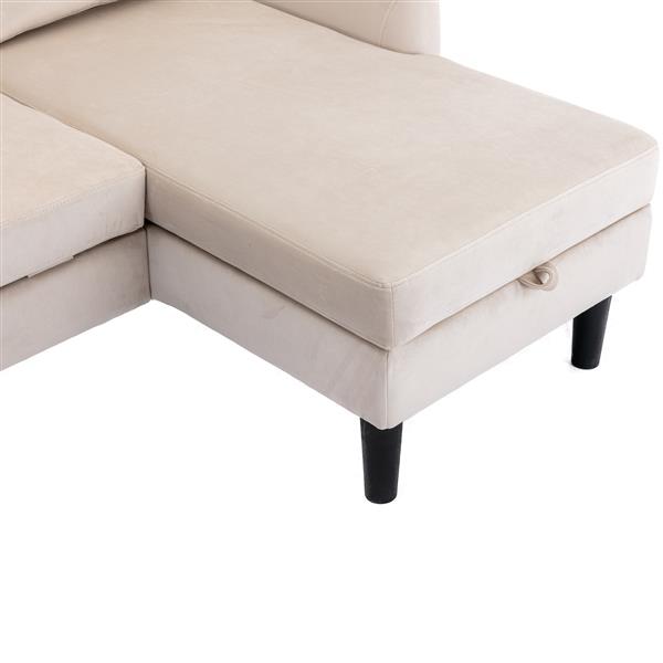 Sectional Sofa Reversible Sectional Sleeper Sectional Sofa with Storage Chaise