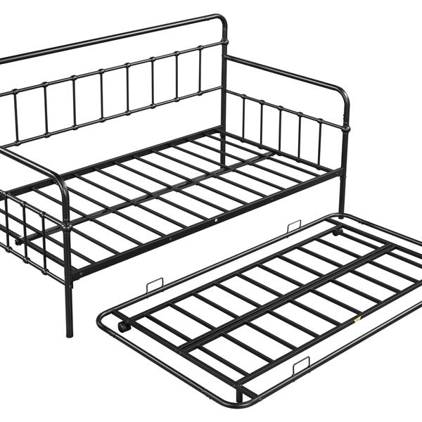 Metal Frame Daybed with trundle