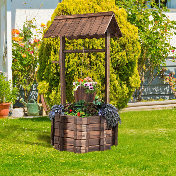 Wishing well flower pot