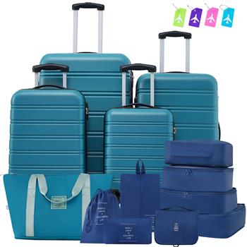 Hardshell Luggage Sets 4 pcs + Bag Spinner Suitcase with TSA Lock Lightweight-16\\"+20\\"+24\\"+28\\" Luggages