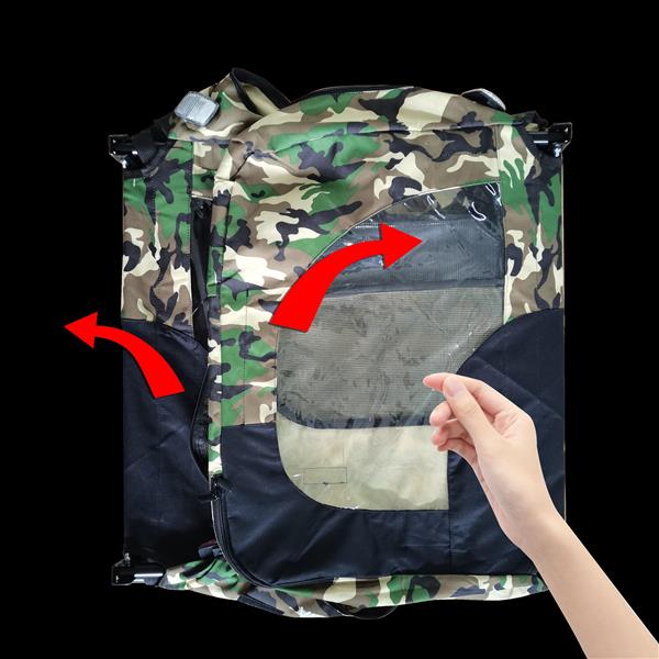 Camouflage Foldable Bicycle Trailer Bike Trailer for Camping Pet Dog Cat Luggage Carry