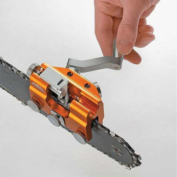 1pc Chain saw sharpener, chain saw sharpener, portable hand crank chain saw sharpener, suitable for all types of chain saws