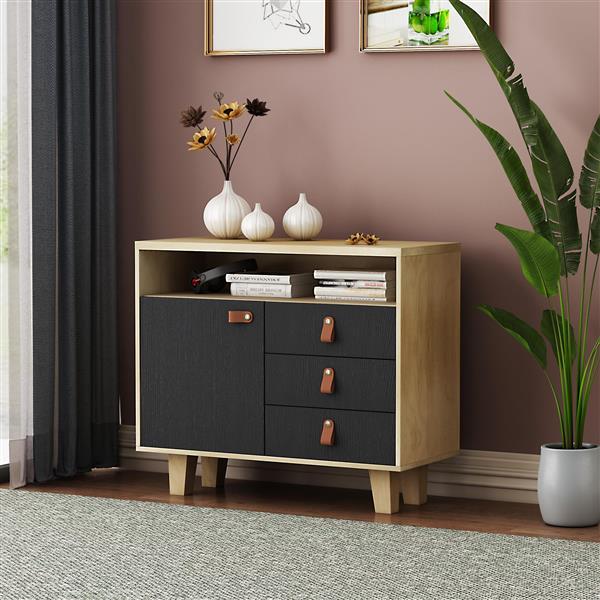 DRESSER CABINET BAR CABINET storge cabinet  lockers PUHold handsLockers  can be placed in the living room, bedroom, dining room, black+brown