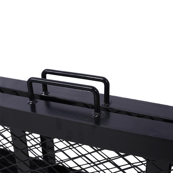 80" Steel Loading Ramp, 800LBS Capacity, Portable Motorcycle Ramp, Folding ATV Ramp for Pick up Truck, Black, Pack of 1