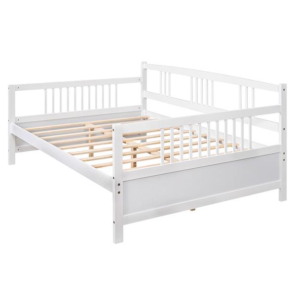 Full Size Daybed with Support Legs, White