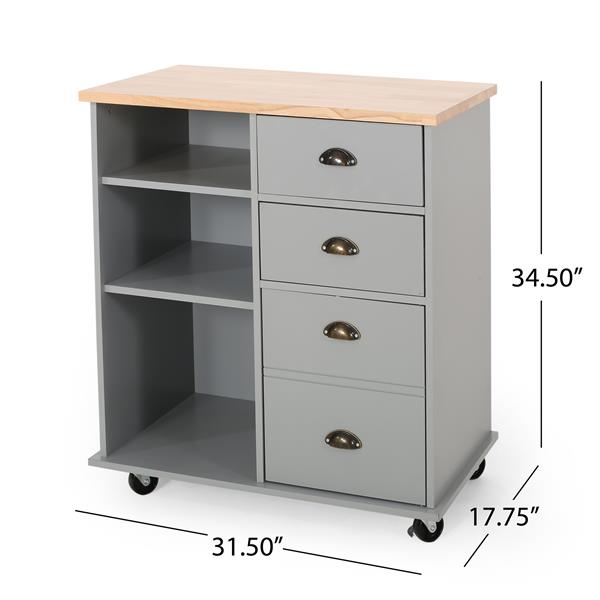 KITCHEN CART WITH 2 DRAWERS+1 DOOR