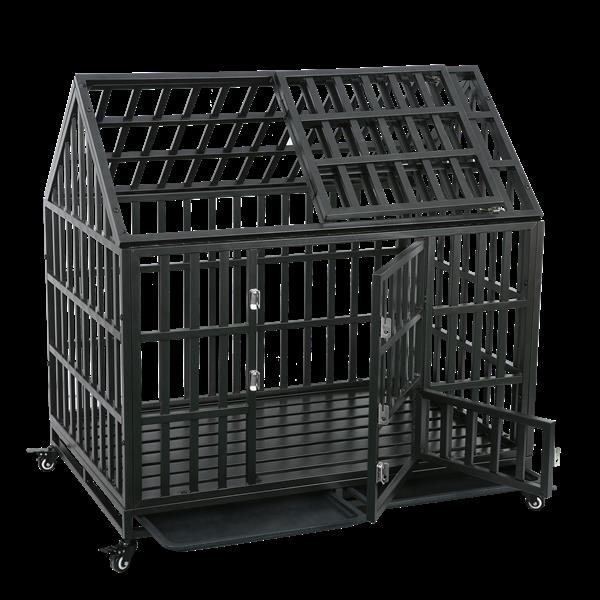 Heavy Duty Dog Cage  pet Crate with Roof