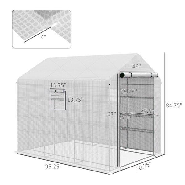 Mini Walk-in Greenhouse ( Amazon Shipping)（Prohibited by WalMart）