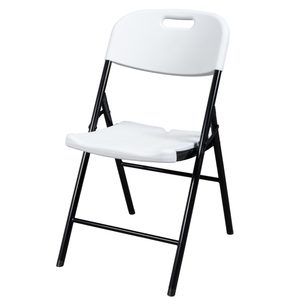 2pcs 47*54*84cm Garden Plastic Folding Chair White