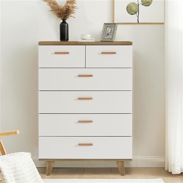 Drawer Dresser cabinet barcabinet, Buffet Sideboard Storage Cabinet, Buffet Server Console Tablestorge cabinetsolid Solid wood handle table leg for Dining RoomLiving RoomKitchenHallway Brown +white