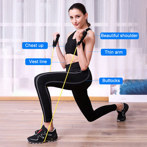 Dropship 11pcs/Set Fitness Resistance Tube Band Yoga Gym Stretch Pull