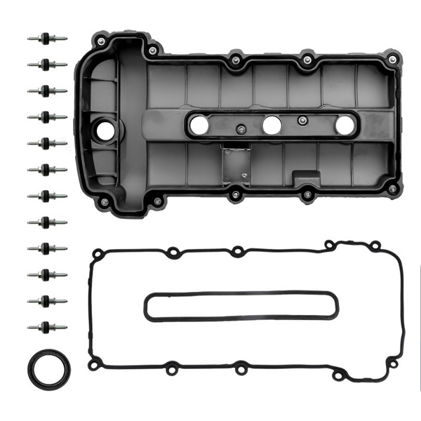 Aluminum Black Valve Cover Set Right Side for 2002-2008 Jaguar S-Type 3.0L #C2S48786