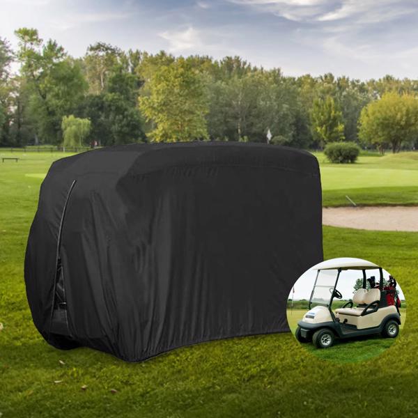 Universal 4-seater golf cart cover 210D  and UV resistant outdoor cover suitable for golf carts(No shipments on weekends, banned from Amazon)