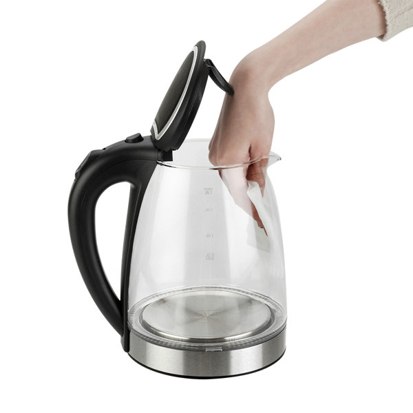 【Old Code：93541003】 ZOKOP HD-1857-A 110V 1200W 1.8L Electric Glass Kettle US Plug