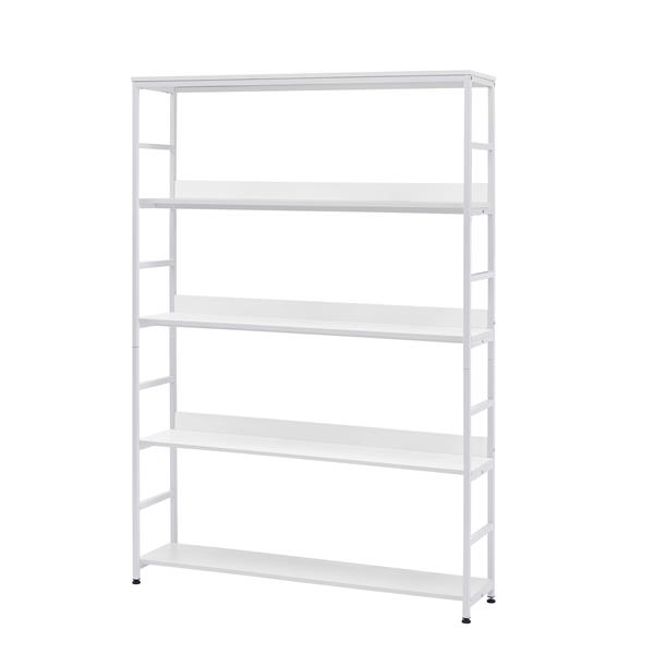 [VIDEO] 5-Tier Home Office Bookcase Open Bookshelf Storage Large 5 Shelf Bookshelf Furniture with Metal Frame, White