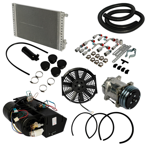 Universal Air Conditioning Kit Under Dash E-404-000 A/C 12V with Quick Fit System Cool Only