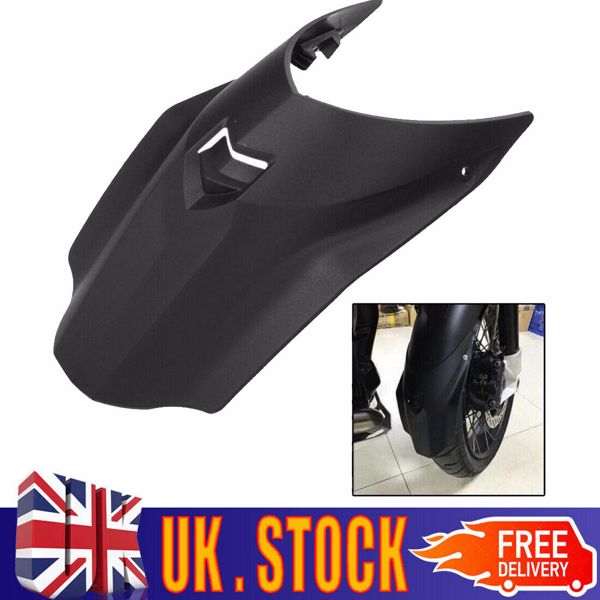 For BMW R1200GS/ R1250GS ADV Front Fender Extender Mudguard Extension Black UK