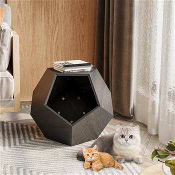 25.98\\'\\' Modern Pet Furniture Cat Litter, Sofa Side Table, Planter MDF Multifunctional Furniture, Burmese Sumac