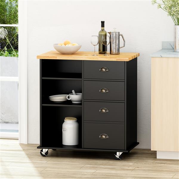 KITCHEN CART WITH 2 DRAWERS+1 DOOR