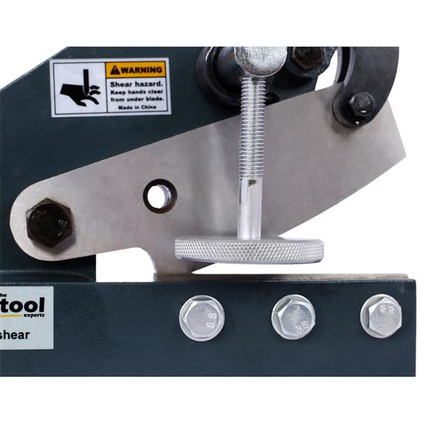 Industrial 6-Inch Sheet Metal Plate Shear, Solid Construction Mounting Type Metal Shear, High Precision Manual Hand Plate Shear