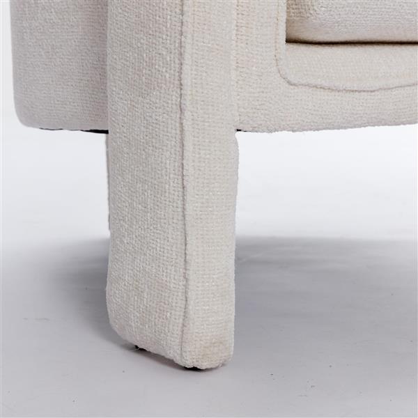 Modern Style Accent Chair Armchair for Living Room, Bedroom, Guest Room,Office, Ivory