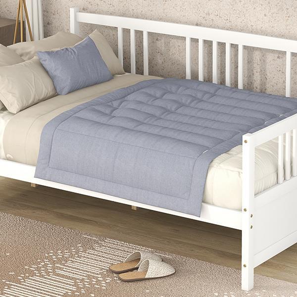 Full Size Daybed with Support Legs, White