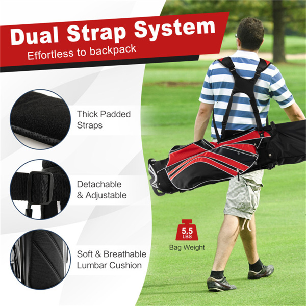 Portable Lightweight Golf Stand Carry Bag 