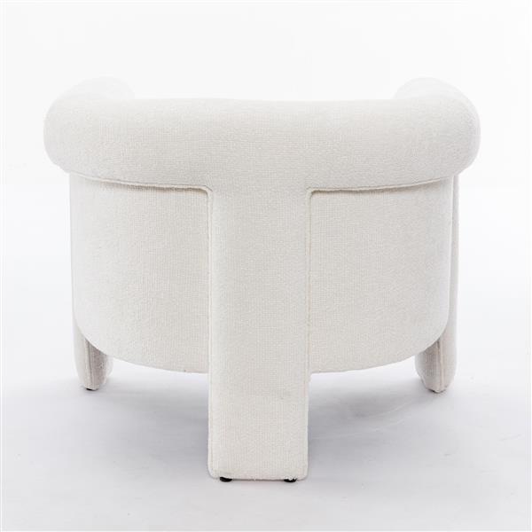 Modern Style Accent Chair Armchair for Living Room, Bedroom, Guest Room,Office, Ivory