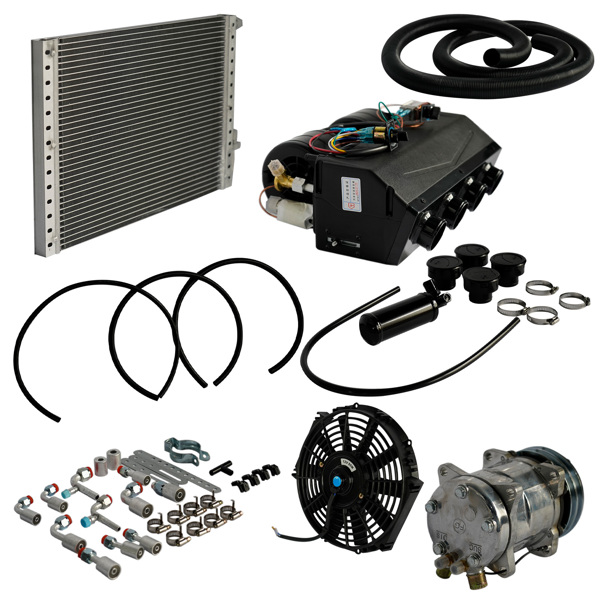 Universal Air Conditioning Kit Under Dash E-404-000 A/C 12V with Quick Fit System Cool Only